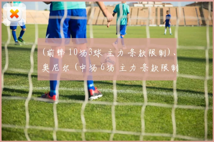(前锋 10场3球 主力 条款限制)、奥尼尔 (中场 6场 主力 条款限制)、沃恩 (中场 2场 替补 条款限制)、加拉赫 (中场 1场 替补 受伤)